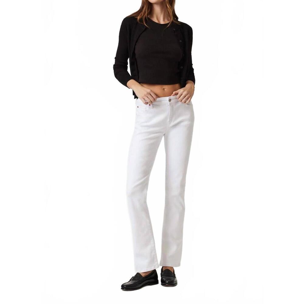 Mavi White Bootcut Jeans — Clean Straight-to-Flare